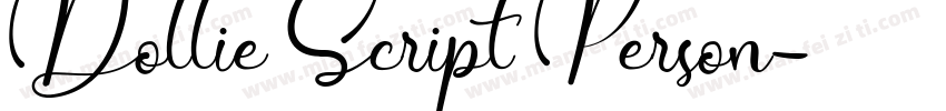 Dollie Script Person字体转换